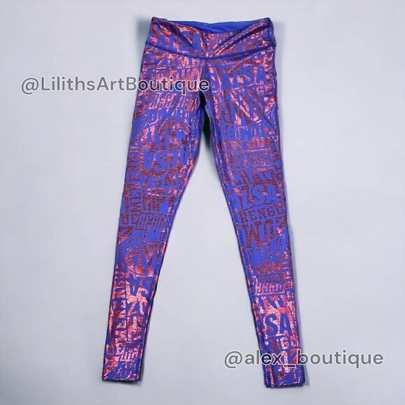 Zumba Rhythm Leggings Purple Pop Size XS (E080) - Picture 3 of 6
